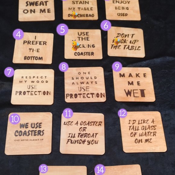 Other - Adult Funny Coasters